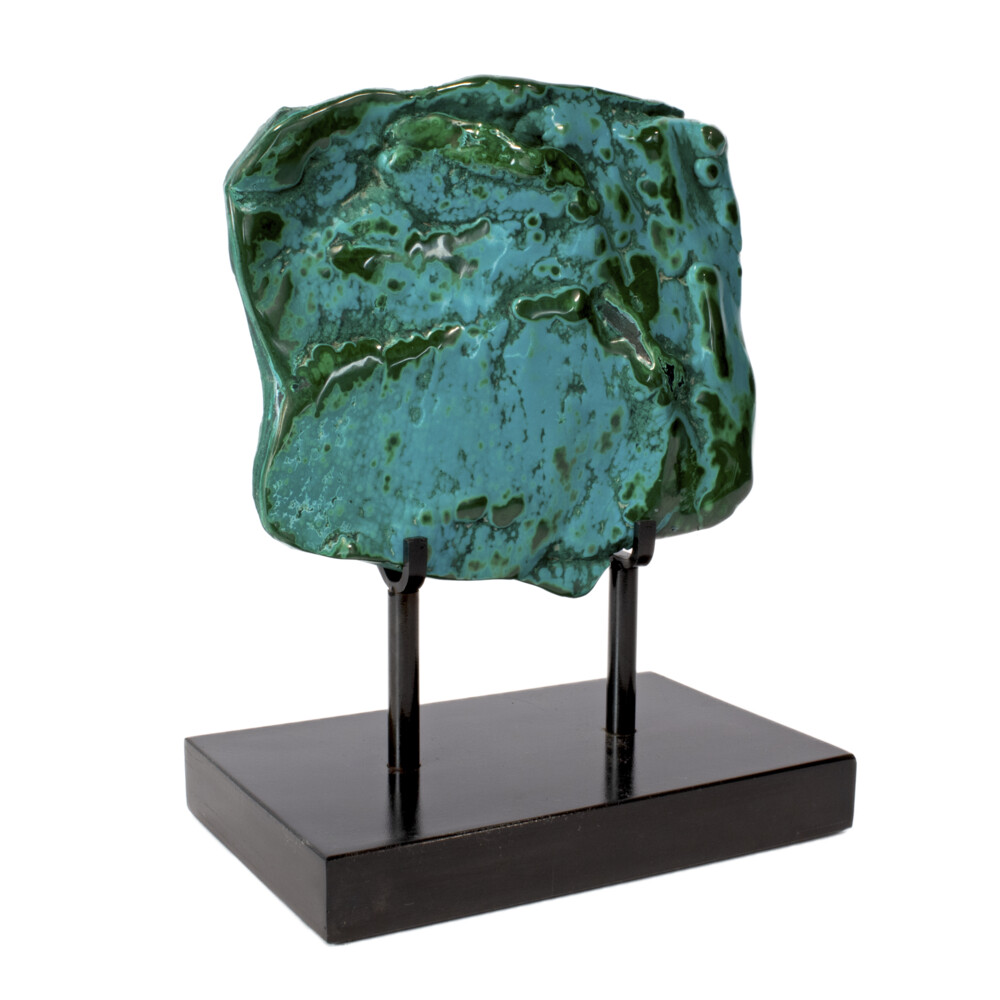 Image 2 for Chrysocolla Malachite On Custom Stand -Polished