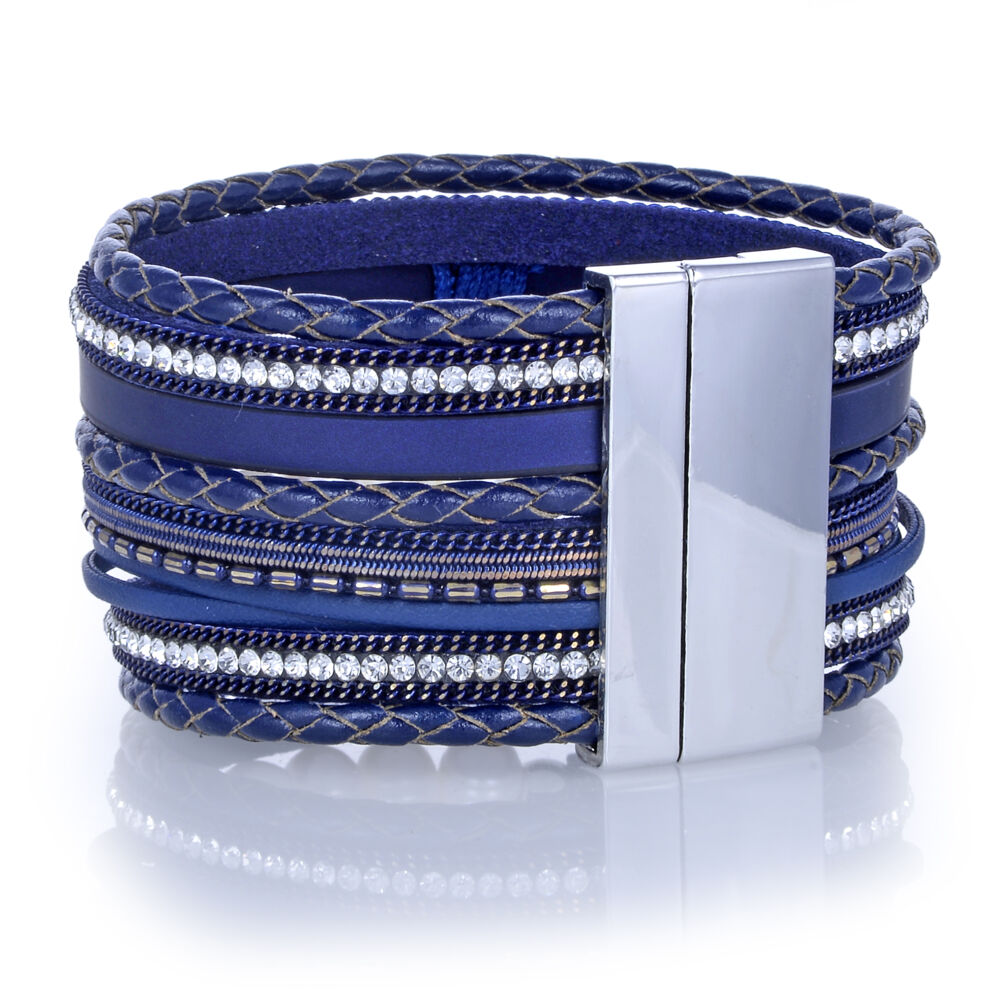 Image 2 for Navy Tree Of Life Multi Wrap Bracelet