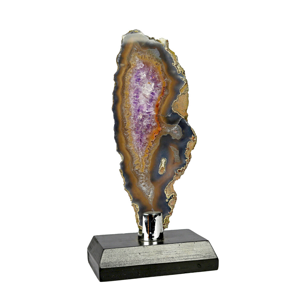 Image 2 for Agate Slice -Amethyst With Browns & Gray