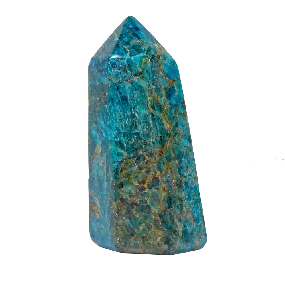 <span style="position: initial; margin: initial;"></span><span style="font-family: "EB Garamond"; position: initial; margin: initial;">Blue Apatite Tower.The Blue Apatite encourages </span><span style="font-family: "EB Garamond";">one
to be helpful in a more humanitarian way. Blue Apatite also helps one to gain
self-confidence and acceptance of one’s true nature. Working through
the third eye and throat chakras, Blue Apatite aids and stimulates deep meditation. </span> Blue Apatite Tower