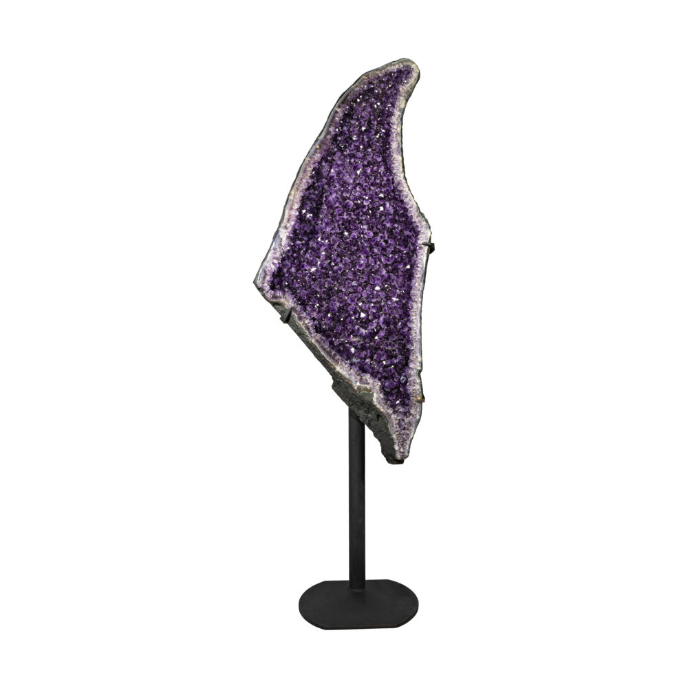 <span></span><span style="font-family: Arial;"><span style="font-family: Quicksand;"><font size="4">Amethyst Geode Pair on Fitted Separate Stands.</font></span></span> Amethyst Geode Pair On Fitted Separate Stands
