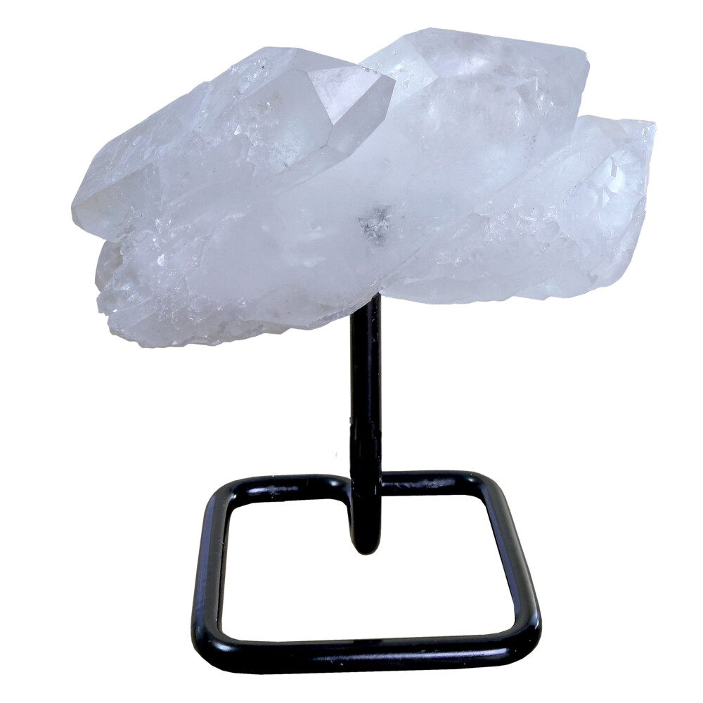 <span></span><span style="font-family: "EB Garamond";">Each item is unique and one of a kind. Nature's treasures do vary in their shape and color.</span> Quartz Point Cluster On Rounded Square Post Stand