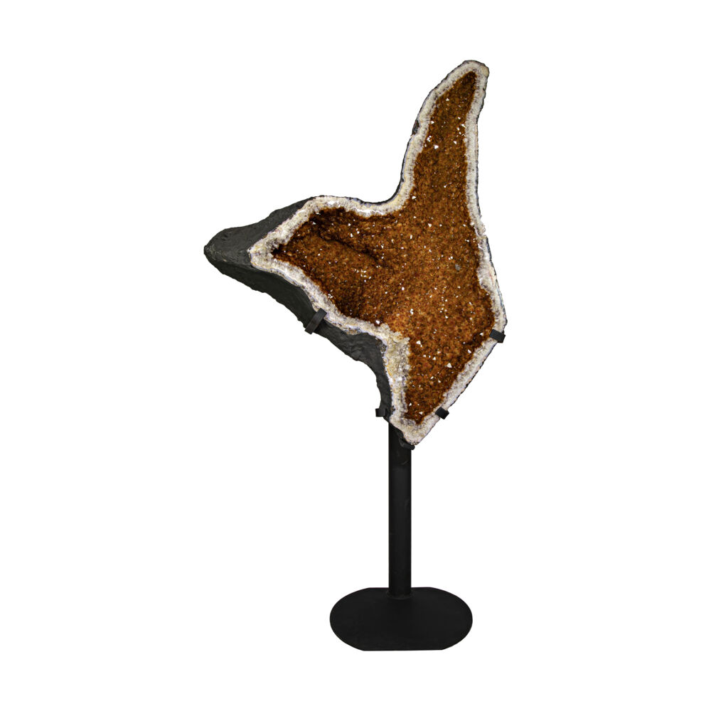 Image 2 for Citrine Geode Pair On Fitted Separate Stands