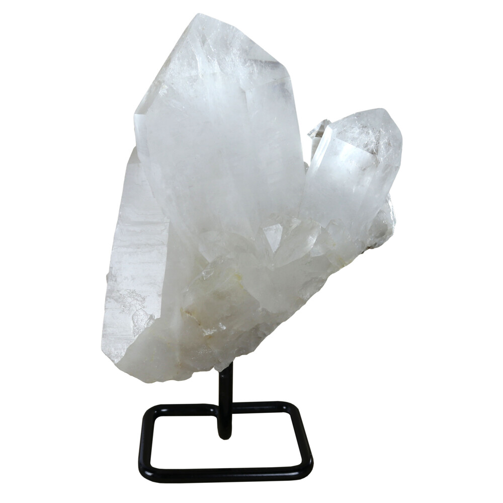 <span></span><span style="font-family: "EB Garamond";">Quartz Point Cluster On Rounded Square Post Stand</span> Quartz Point Cluster On Rounded Square Post Stand
