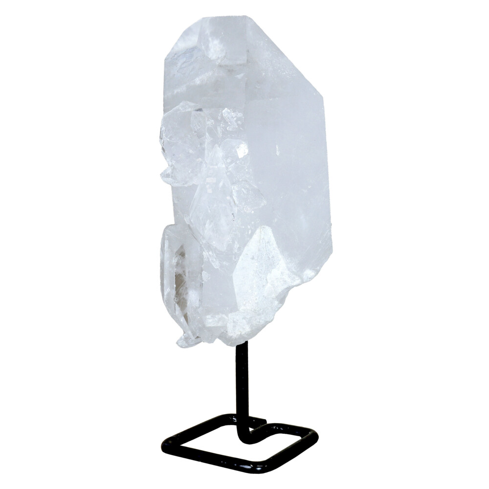 Image 2 for Quartz Point Cluster On Rounded Square Post Stand