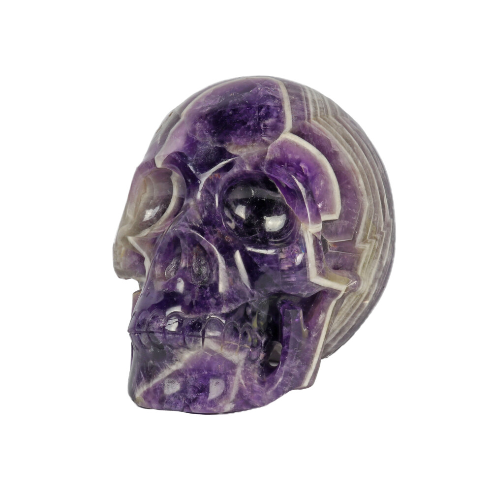 Image 2 for Chevron Amethyst Skull Medium