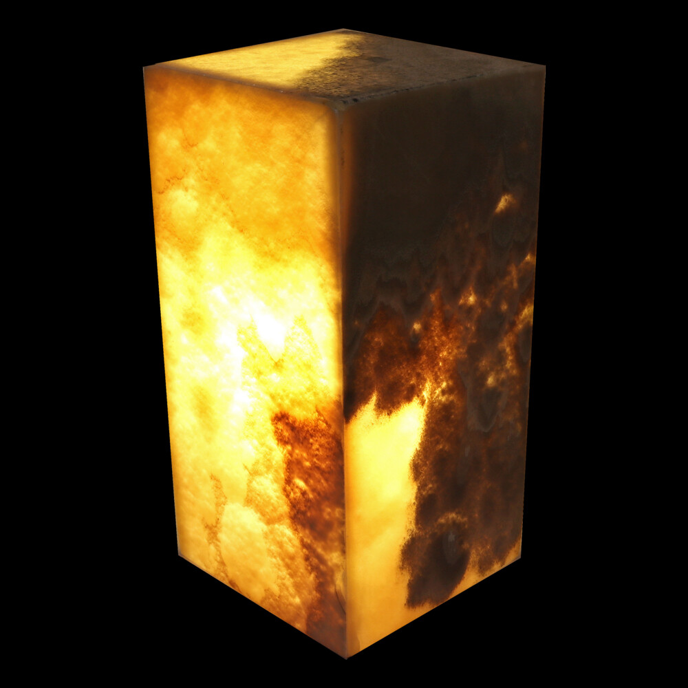 Image 2 for Onyx Luminary - 6" Sq. X 12" Brown