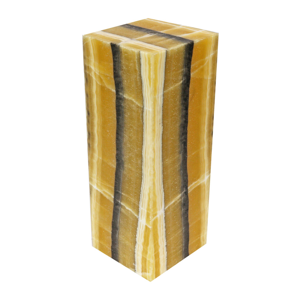 Image 2 for Onyx Luminary - 6" Sq. X 16" Yellow With Black Stripe