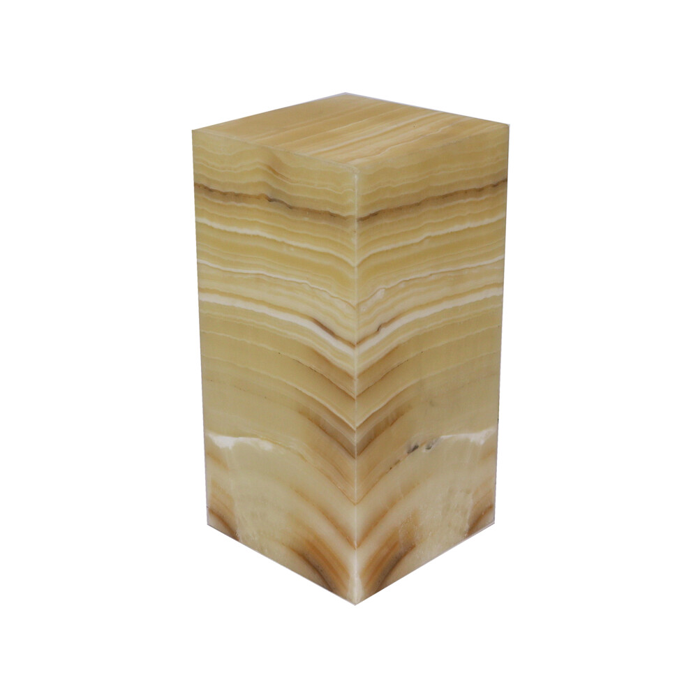 Image 2 for Onyx Luminary - 6" Sq. X 12" Amber
