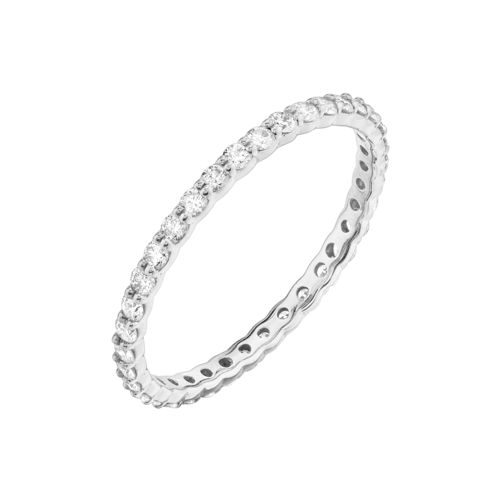 Image 2 for Pave Diamond Eternity Band