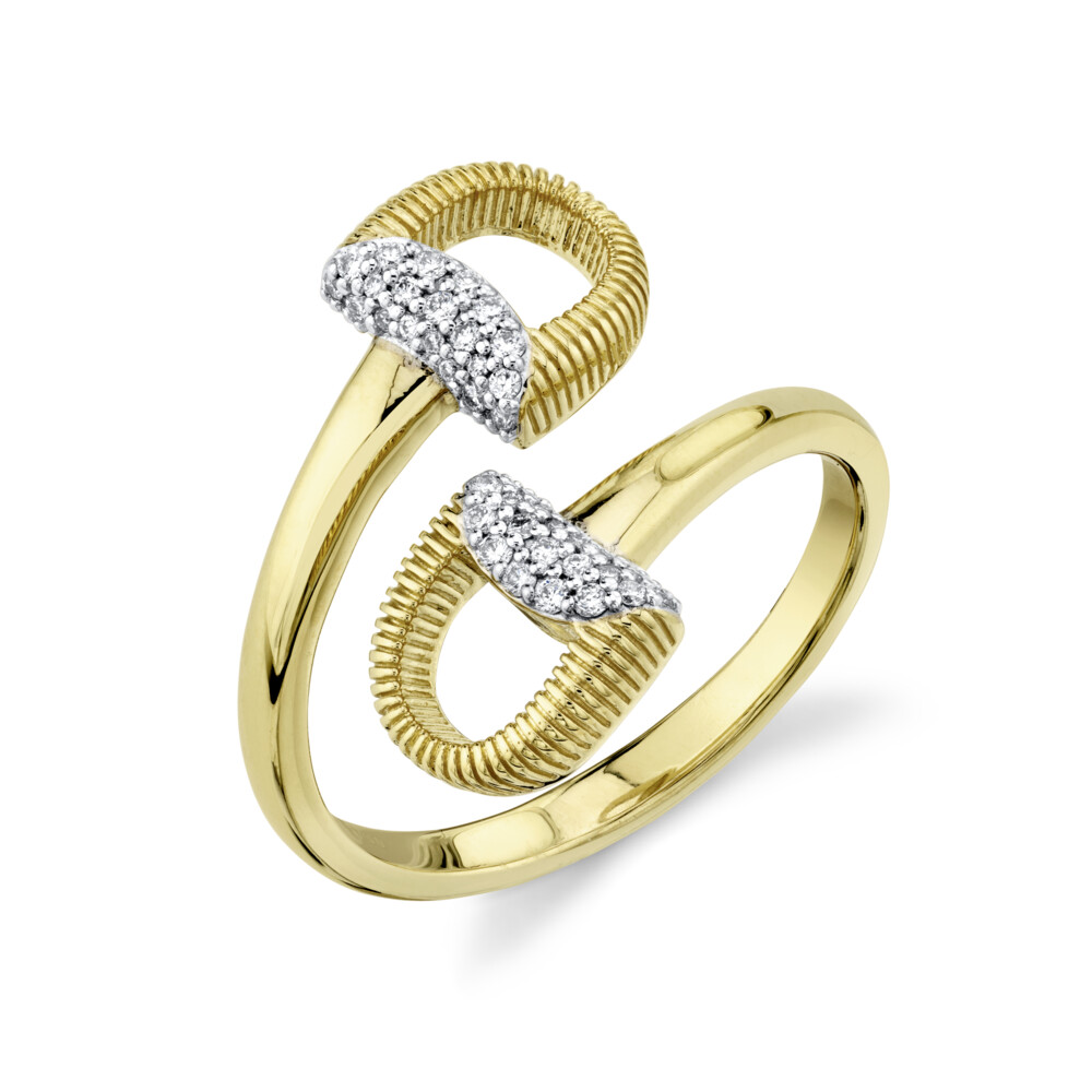 Image 2 for Double Horse Bit Wrap Around Around Ring
