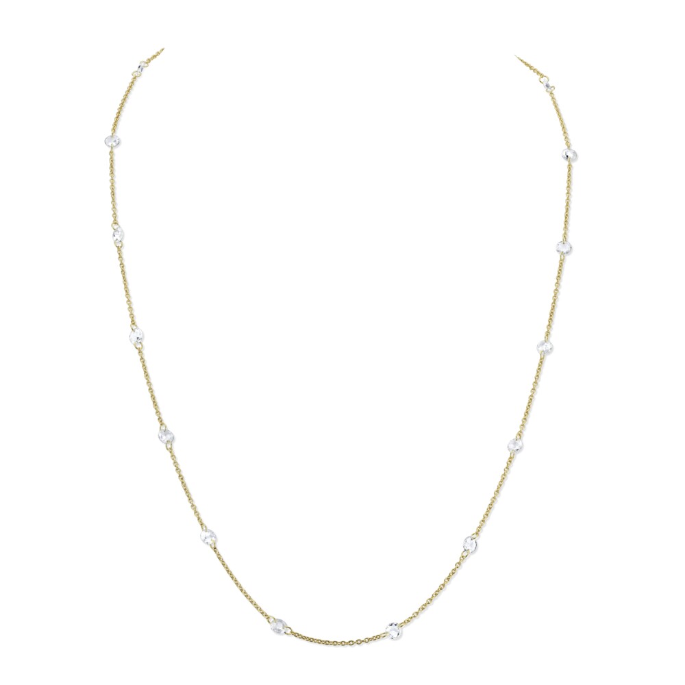 Image 2 for Floating Rosecut Diamond Chain
