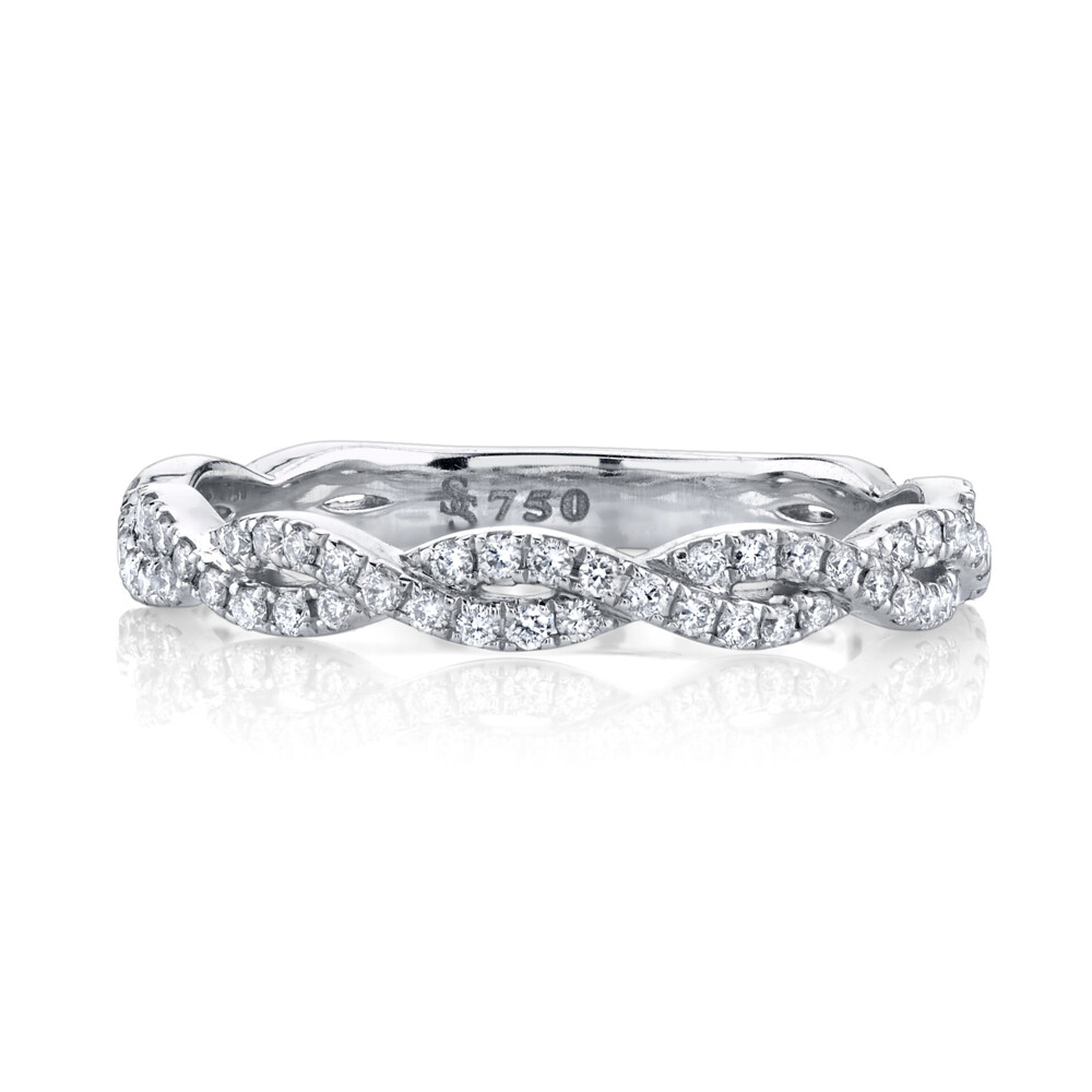 Image 2 for Pave Diamond Braided Band