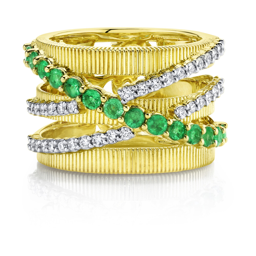 Image 2 for Double Diamond Crisscross Strie Band