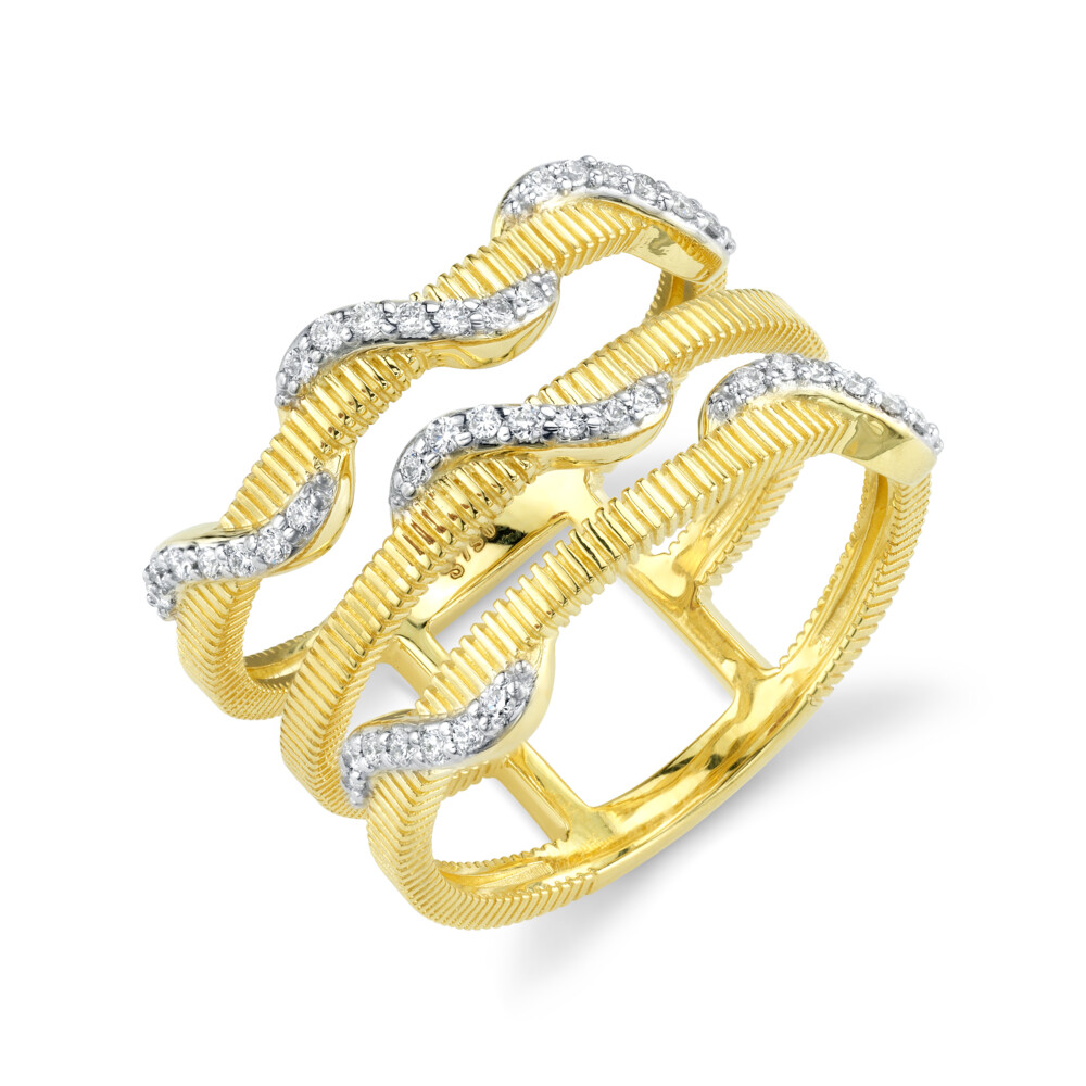 Image 2 for Diamond Wrap Triple Row Ring