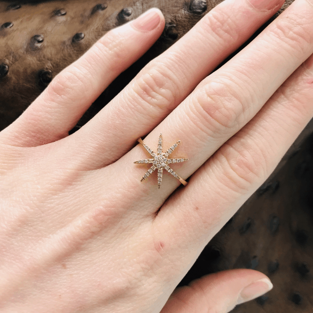 Image 2 for 14k Diamond Star ring