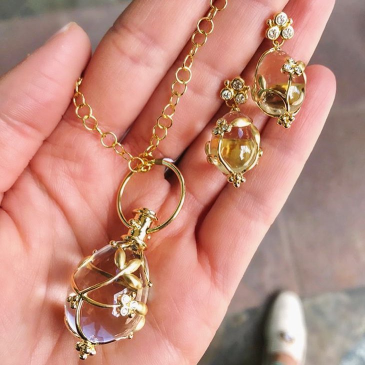 Image 2 for 18k Vine Pendant - Medium