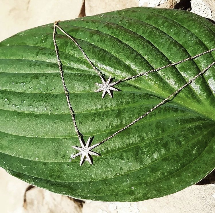 Image 2 for Double Drop Star Necklace