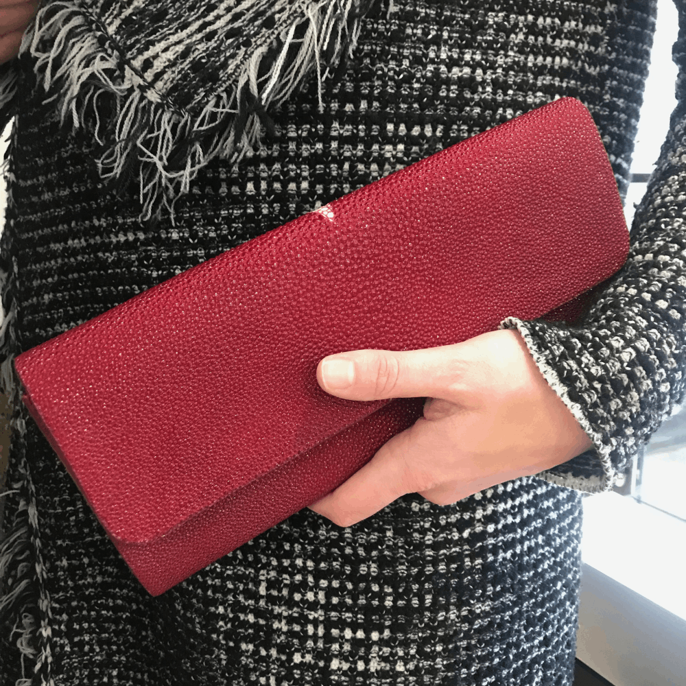 Image 2 for Red Stingray Evening Clutch
