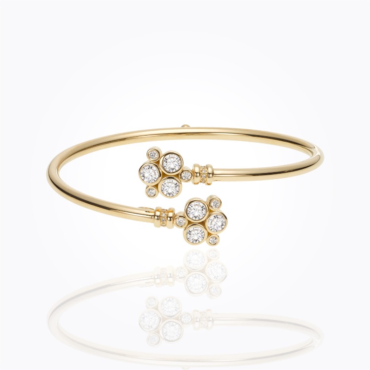 18K Classic Trio Bellina Bangle - Temple St. Clair 18K Classic Trio Bellina Bangle
