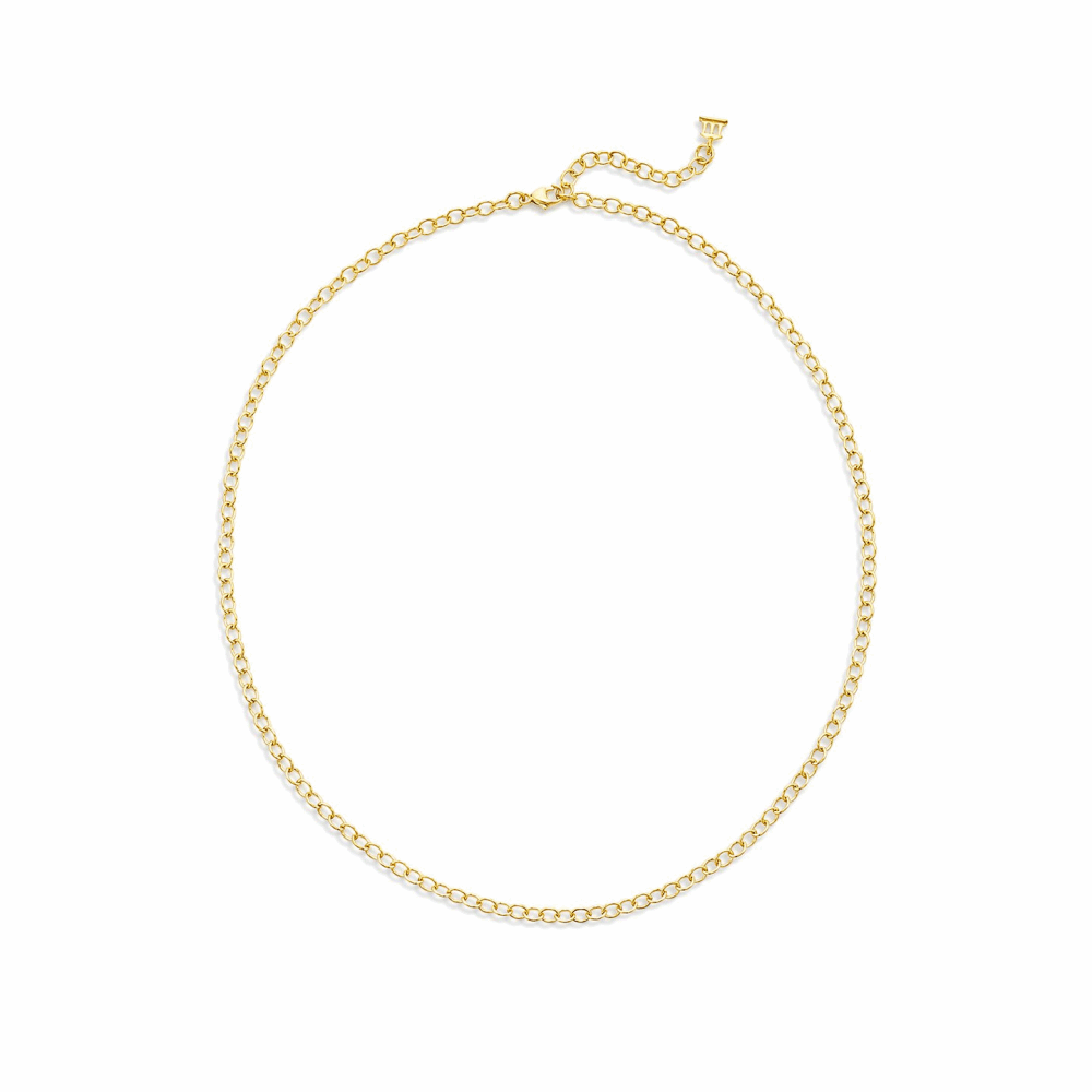 24" 18k Extra Small Oval Yellow Gold Chain 18k Extra Small Oval Chain - 24"