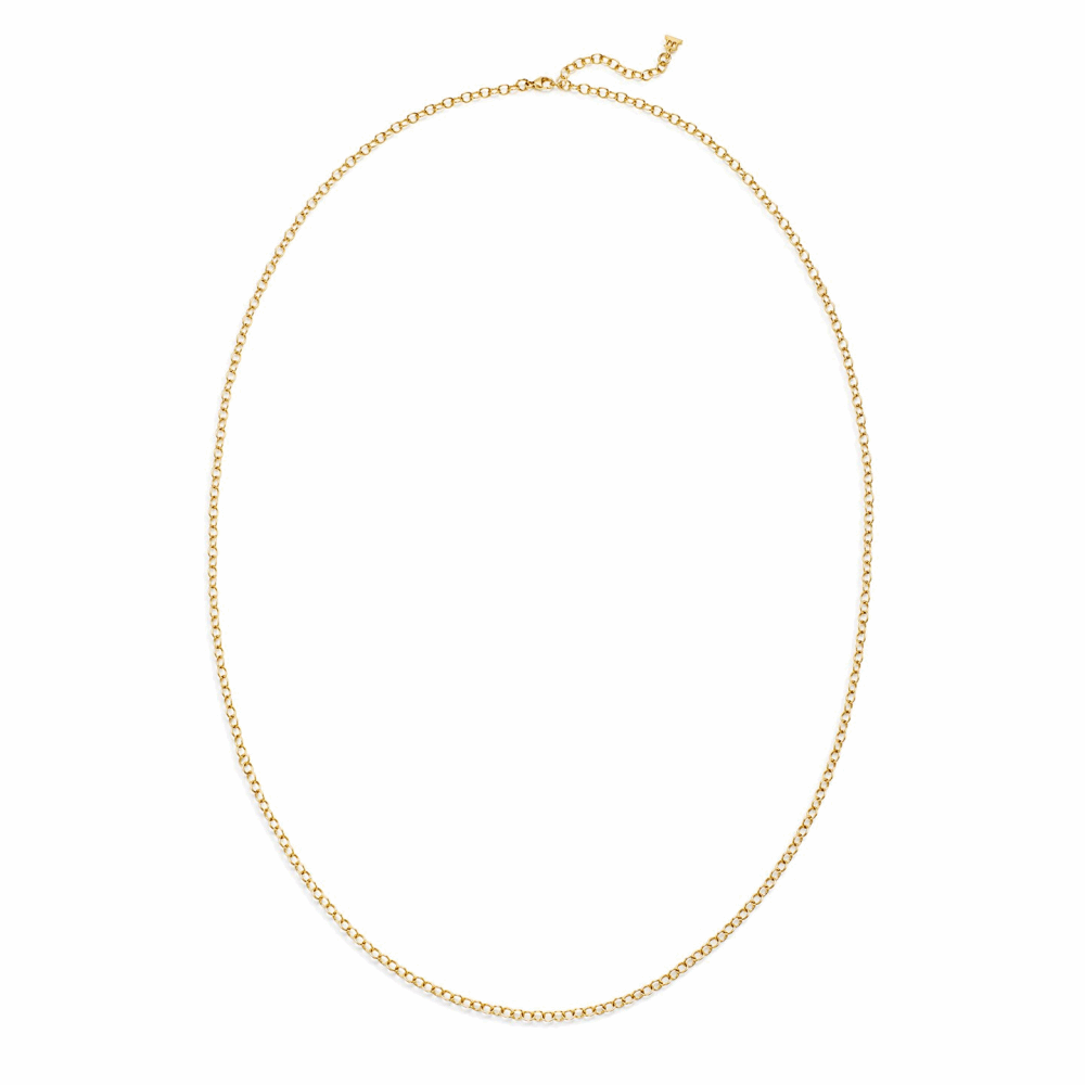 Image 2 for 18k Extra Small Oval Chain - 24"