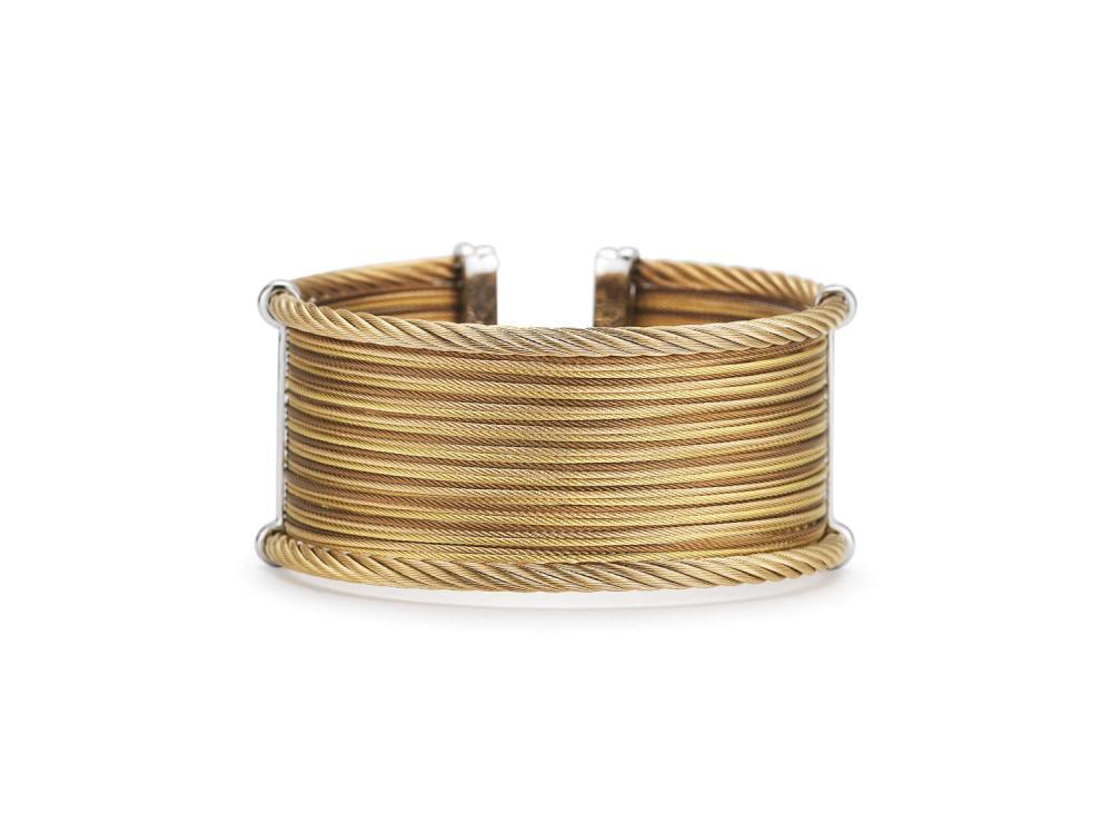 Yellow cable, rose cable and bronze cable, 18 karat Yellow Gold with stainless steel. Imported. - 04-59-0630-00 Classique - 04-59-0630-00 - ALOR