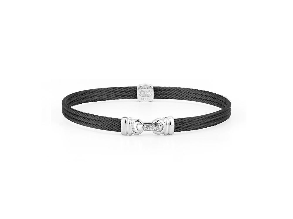 Image 2 for Noir Single Squared Station Bangle