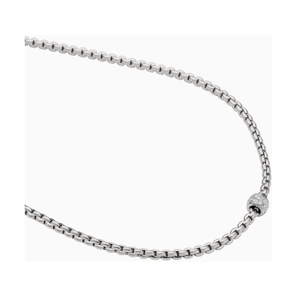 Image 2 for EKA Tiny Necklace with Diamond Pavé