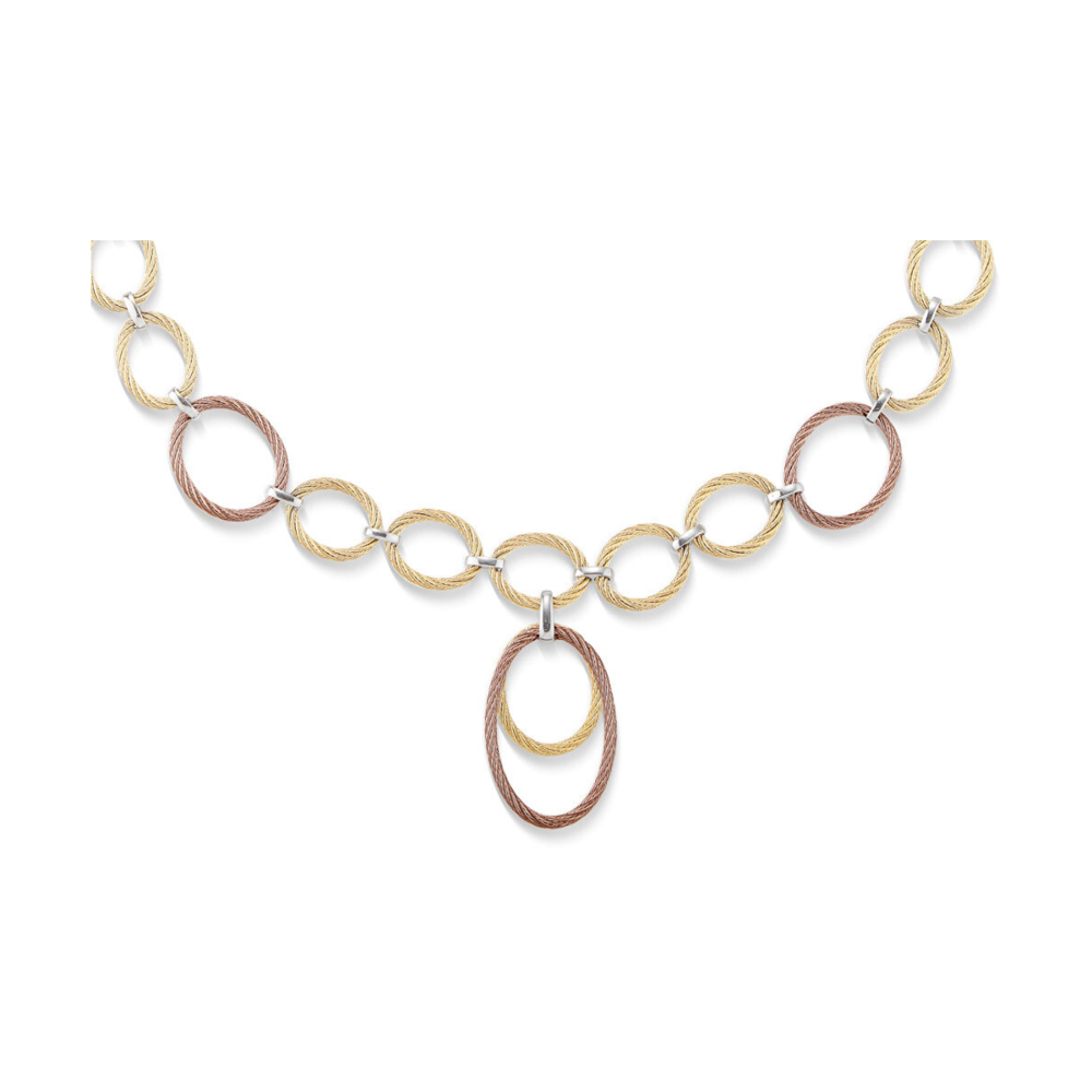 Image 2 for Interlocking Drop Cable Necklace