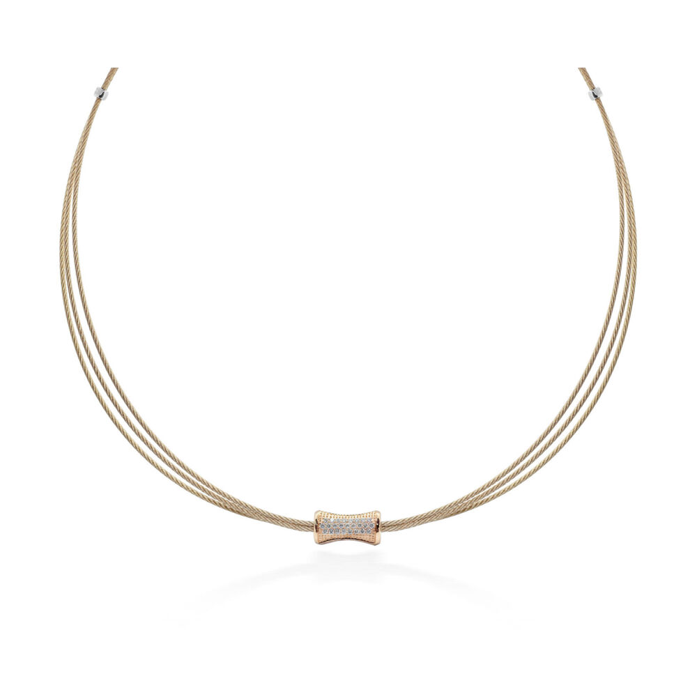 Image 2 for Multi Strand Eclipse Cable Necklace