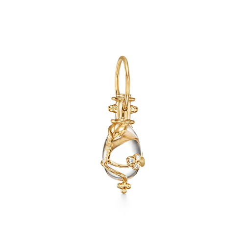 18K yellow gold
Natural rock crystal
Diamond (0.05cts)
Length: 35mm/1.4", Width: 12mm/0.48"
Imported
18K yellow gold
Natural rock crystal
Diamond (0.05cts)
Length: 35mm/1.4", Width: 12mm/0.48"
Imported 18K Vine Amulet