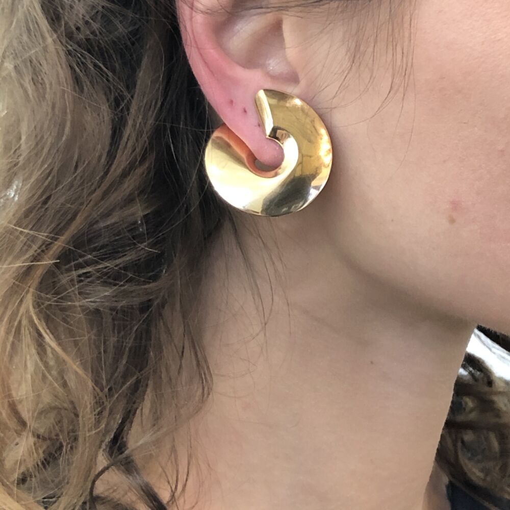 Image 2 for 18k Rose Gold Clip-On Verso Medi Earrings