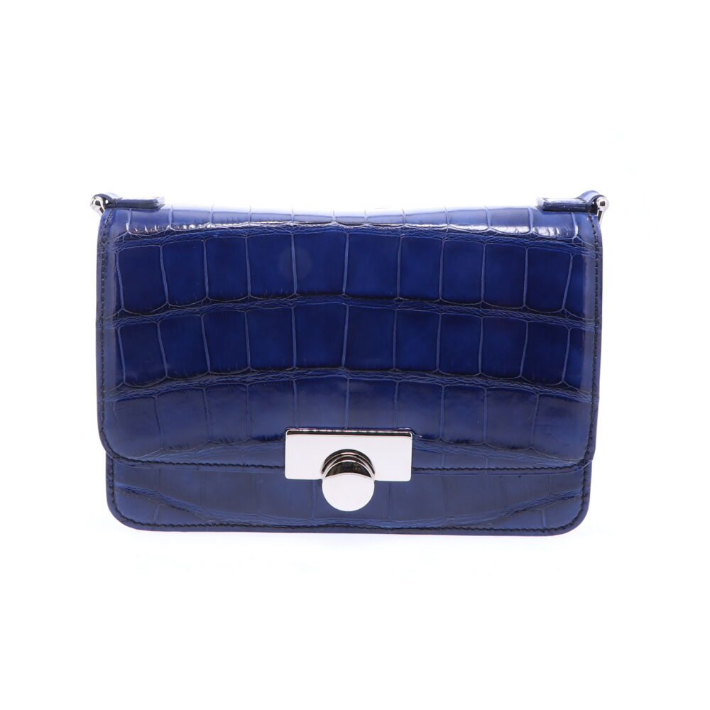 sapphire blue clutch bag