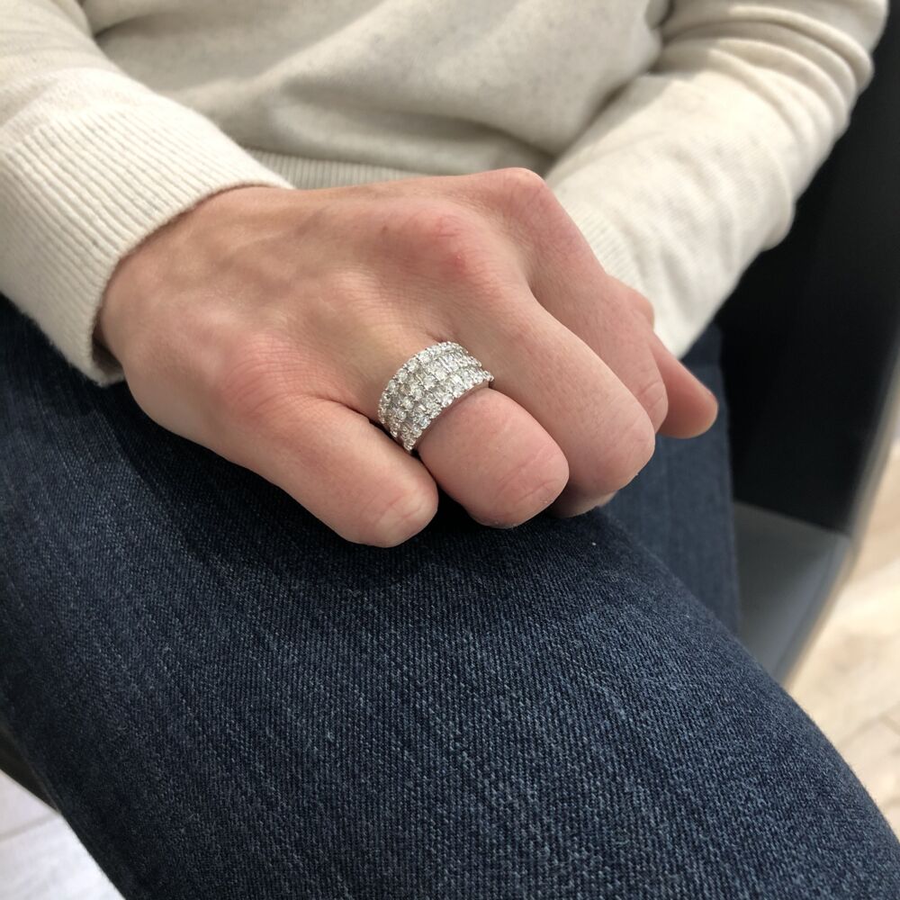 Image 2 for 14k White Gold and Diamond Ring