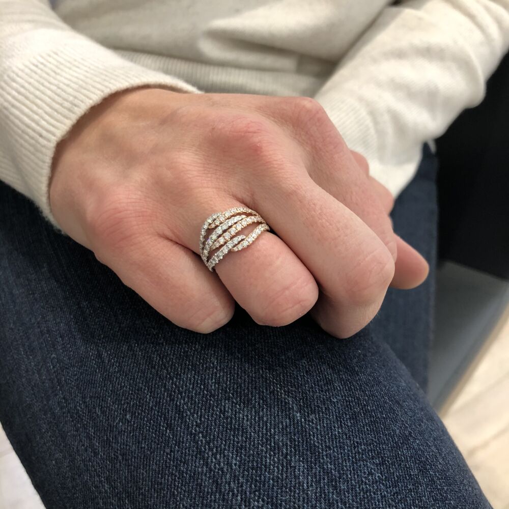 Image 2 for 14k White & Rose Gold Ring