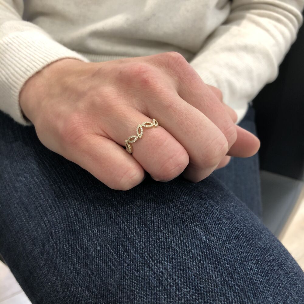 Image 2 for 14k Yellow Gold Stack Band