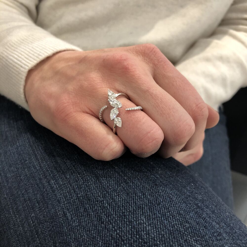 Image 2 for 14k White Gold Diamond Ring
