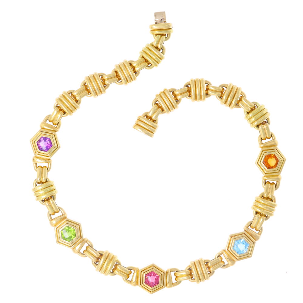Image 2 for Multi Gemstone Collar Necklace