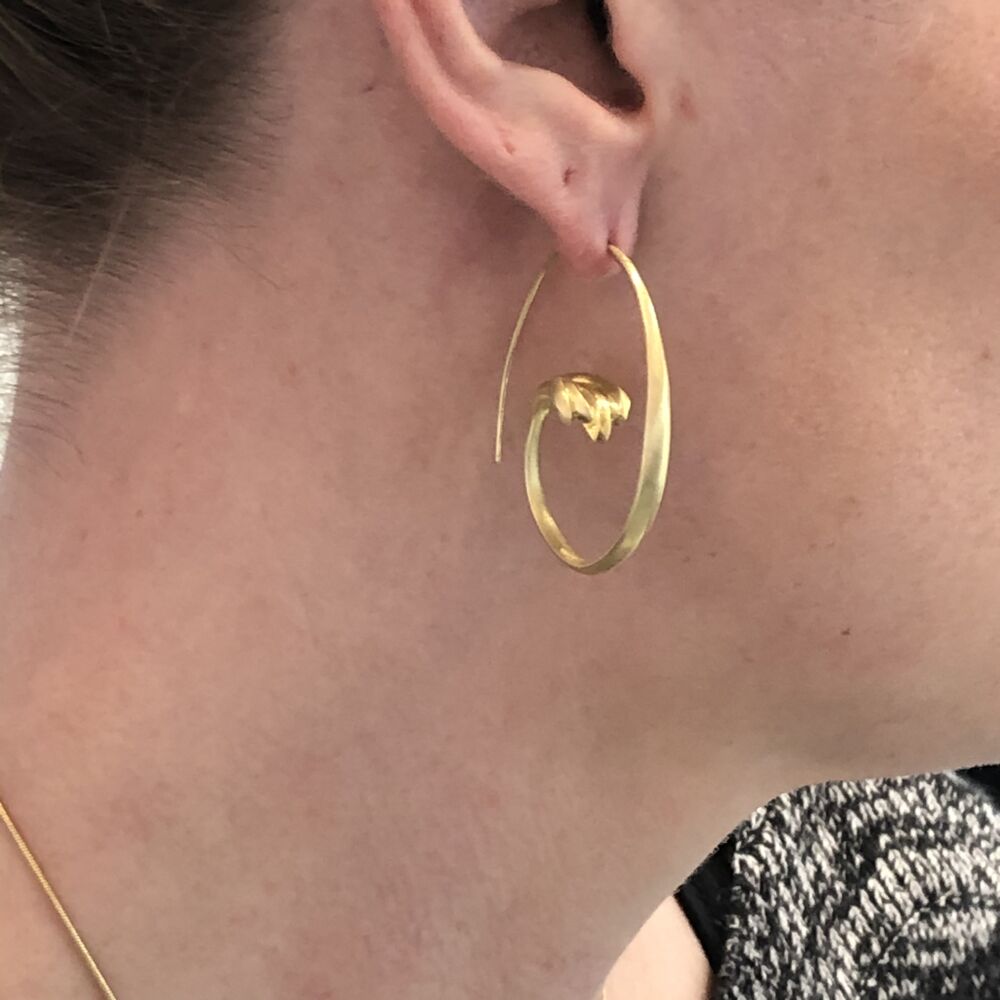 Image 2 for Terrace Open Hoop Earrings