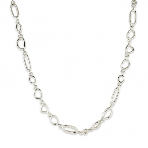 In 1989 Zina Sterling Silver moved into our Beverly Hills headquarters that accommodates our workshop as well as Zina 'The Store'. The store is a showcase for all that is 'today' in fine design in jewelry, gift ware, Judaica, frames and whatever Zina thinks is new and exciting that crosses her path. Zina is a destination for people seeking the finest in design . Zina is at the pulse of what is 'happening' Mini Touchstones Necklace