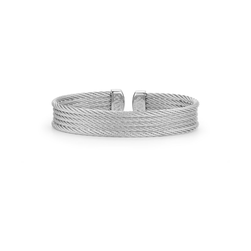 Image 2 for Grey Cable Mini Cuff