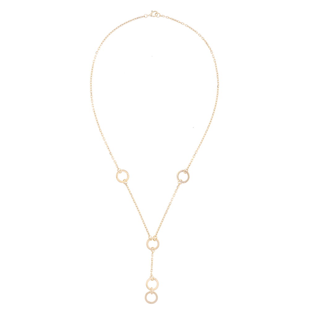 Image 2 for 14k Lariat Necklace with 5 Openable Stations