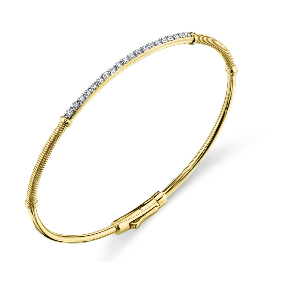 Image 2 for White Diamond and Strie Detail Bracelet