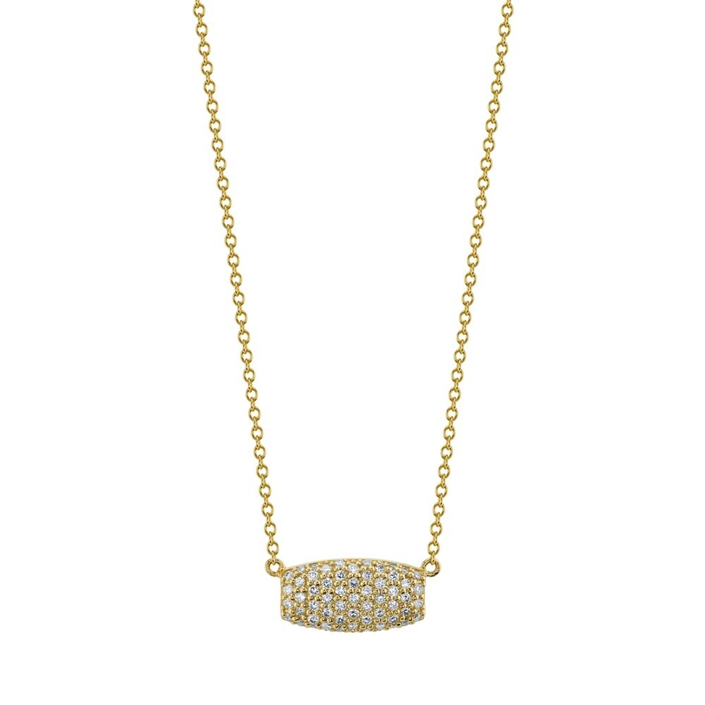 <span style="font-size: 16.8px; position: initial; margin: initial;">PAVE GSI WHITE DIAMOND SAMANTHA SHAPE PENDANT ON SIMPLE CHAIN, 18K YELLOW GOLD, NEW SKU FOR SS-CH003-WD-Y</span> Pave White Diamond Samantha On Simple Chain