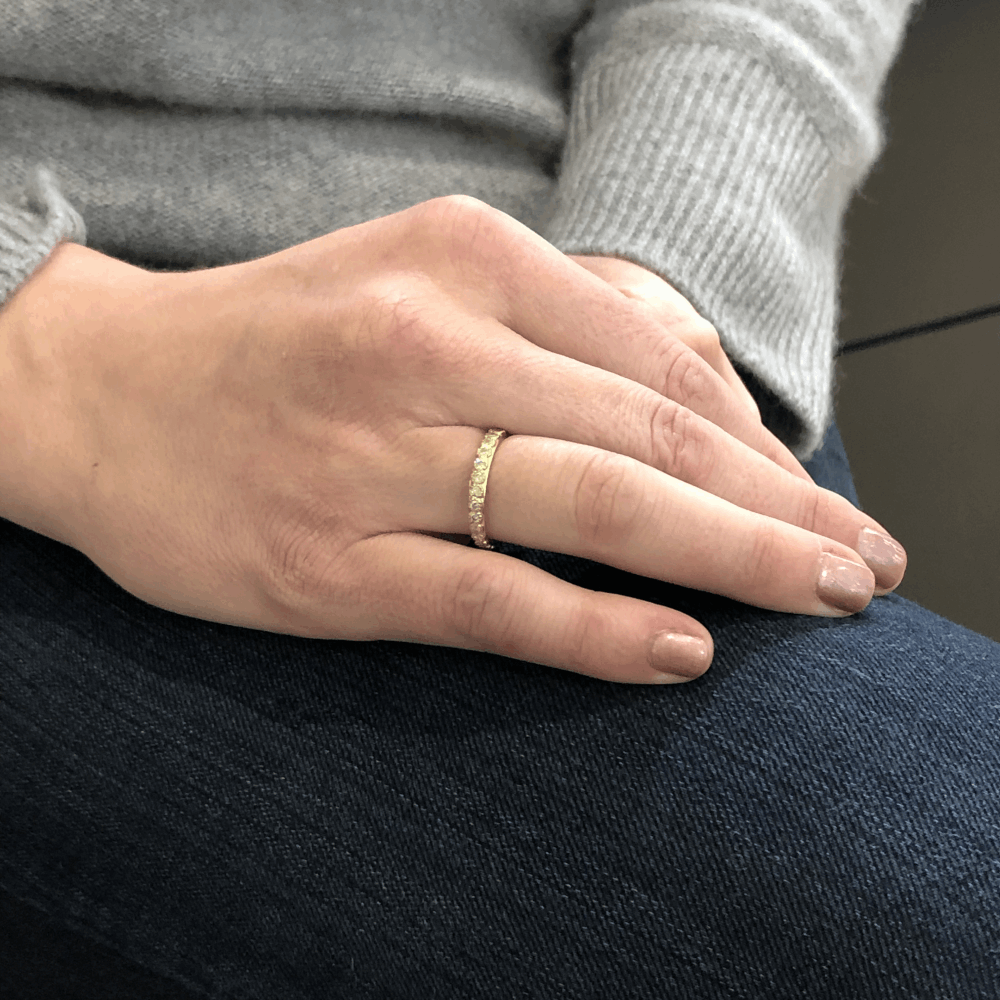 Image 2 for White Diamond Stack Ring