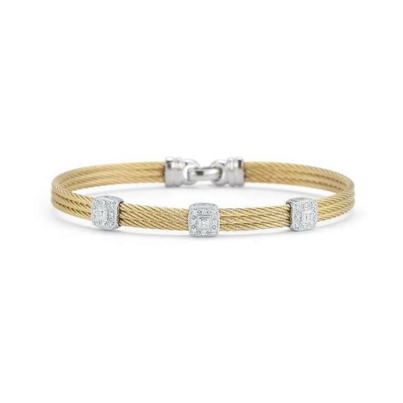 Image 2 for Yellow Three Squared Station Bangle