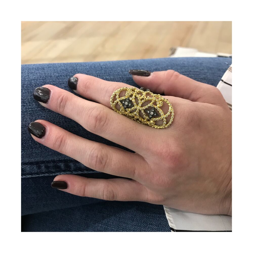 Image 2 for Large Open Scroll Ring