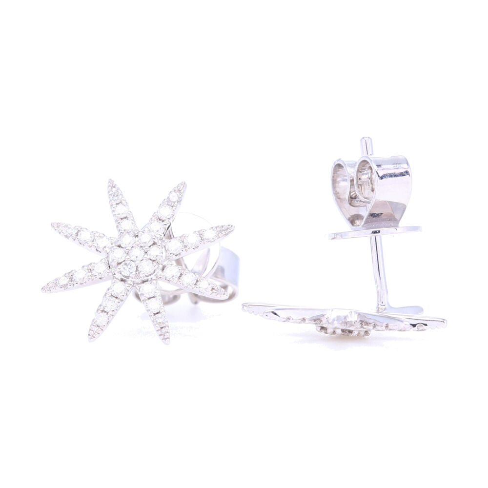 Image 2 for Classic 14k Gold Diamond Studs