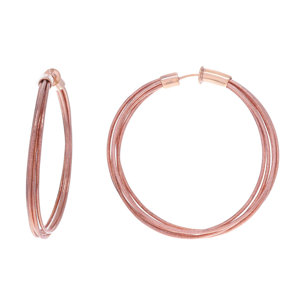 DNA Spring Collection brought to you by Pesavento. These 5 strand earrings come in 3 different colors. Making one for every outfit!
Medium Hoop Earrings